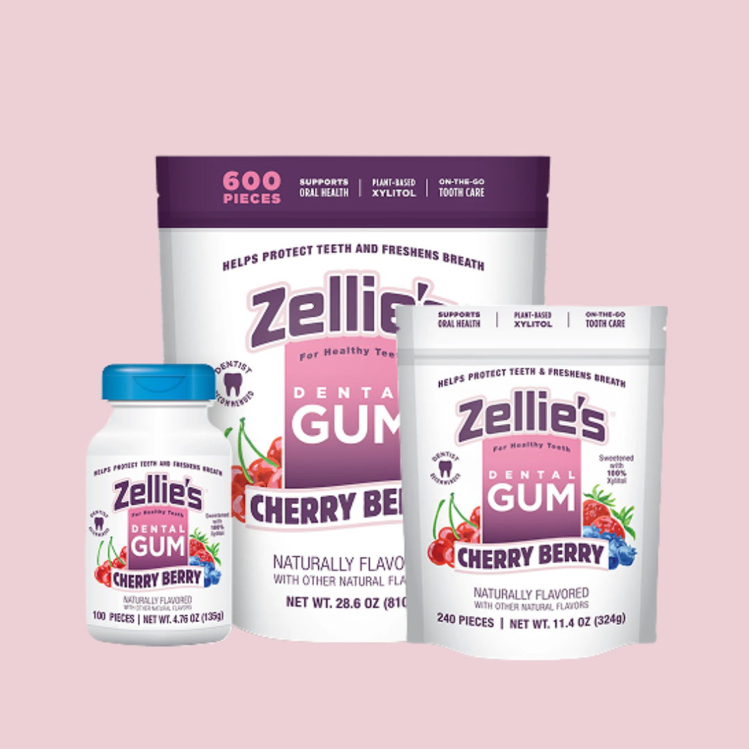 CHERRY BERRY Xylitol Dental Gum – Zellie's