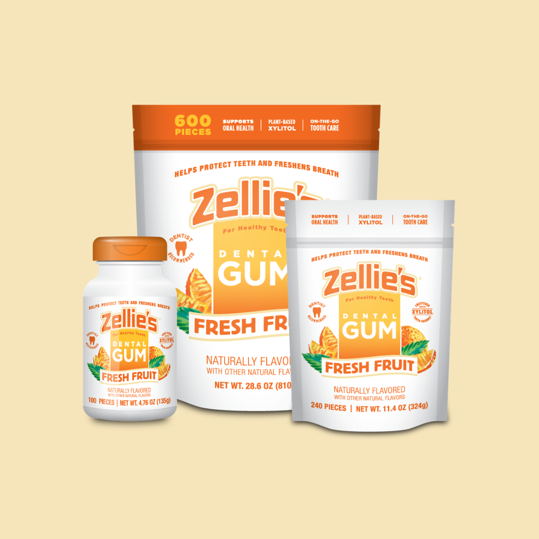 FRESH FRUIT Xylitol Dental Gum – Zellie's