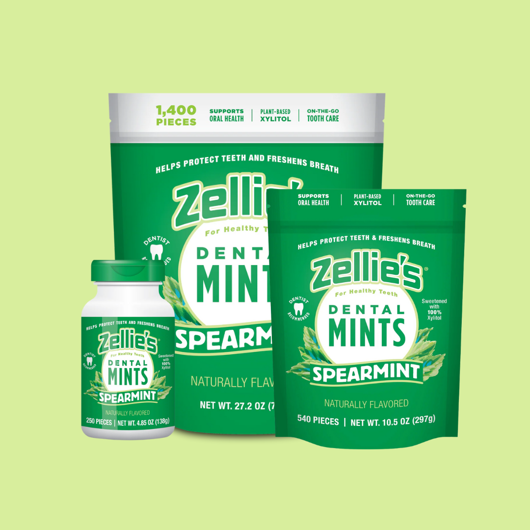 SPEARMINT Xylitol Dental Mints – Zellie's