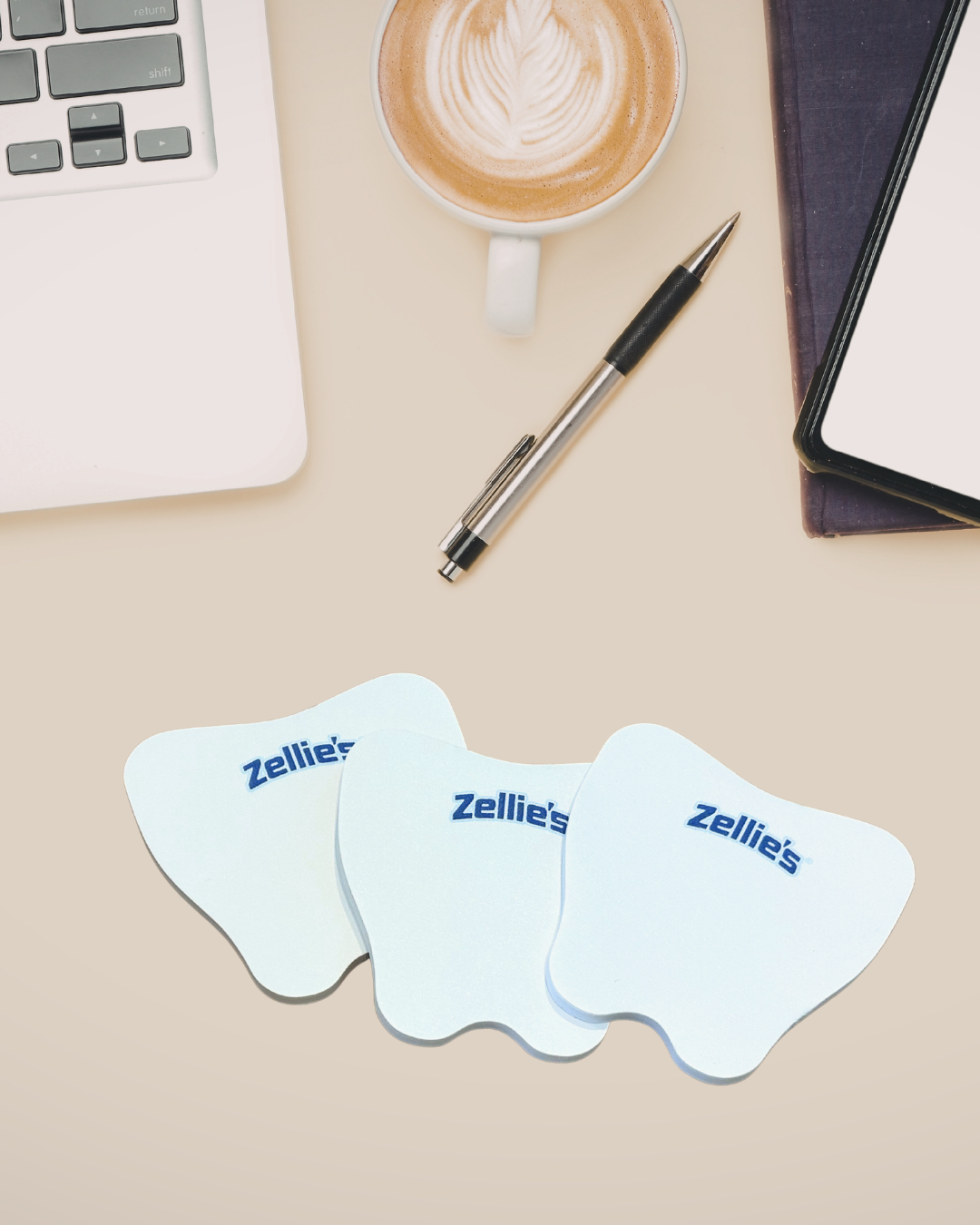 Zellie's Tooth-Shaped Sticky Notepads - Pack of 3