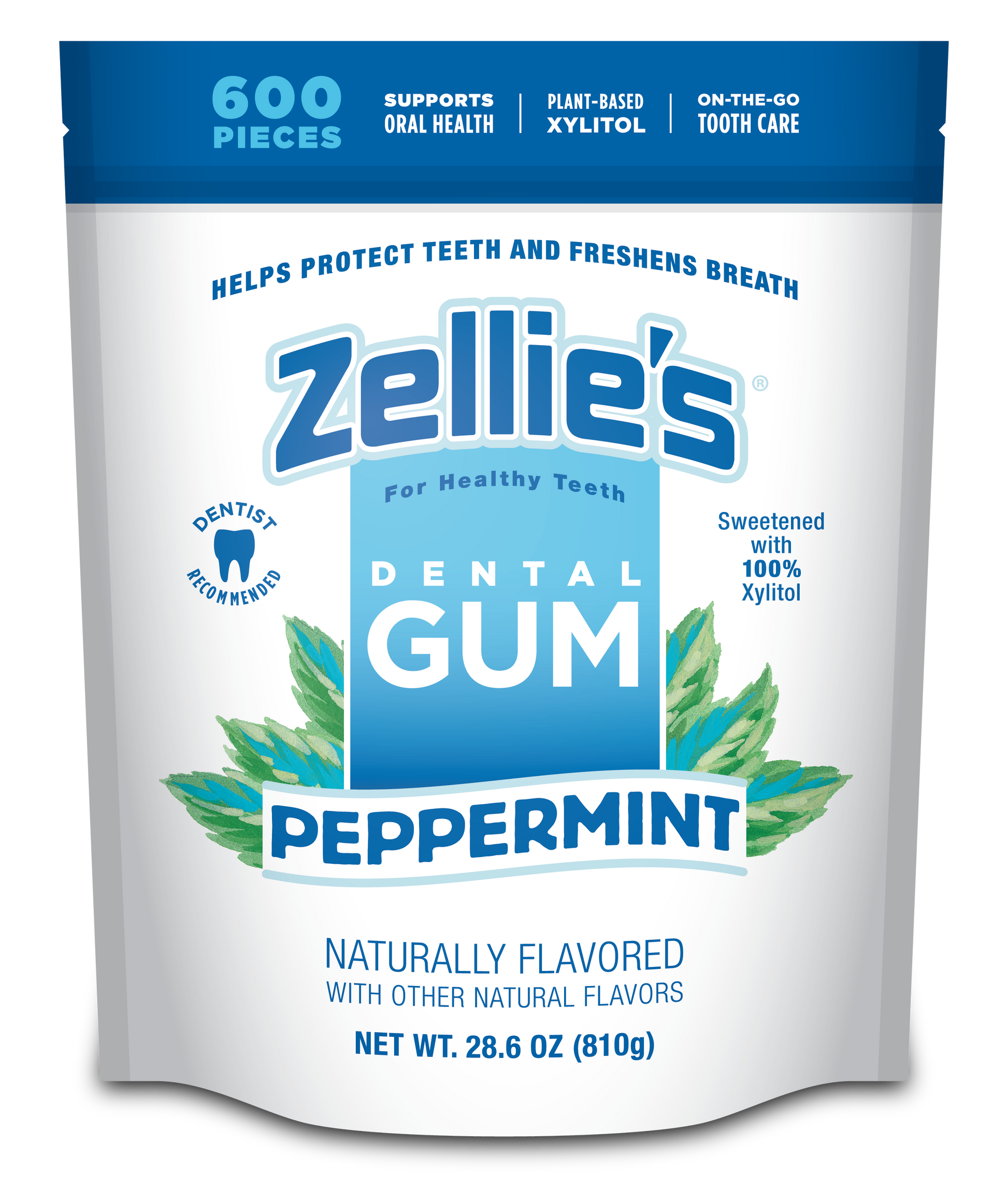 PEPPERMINT Xylitol Dental Gum – Zellie's PEPPERMINT Xylitol Dental Gum – Zellie's