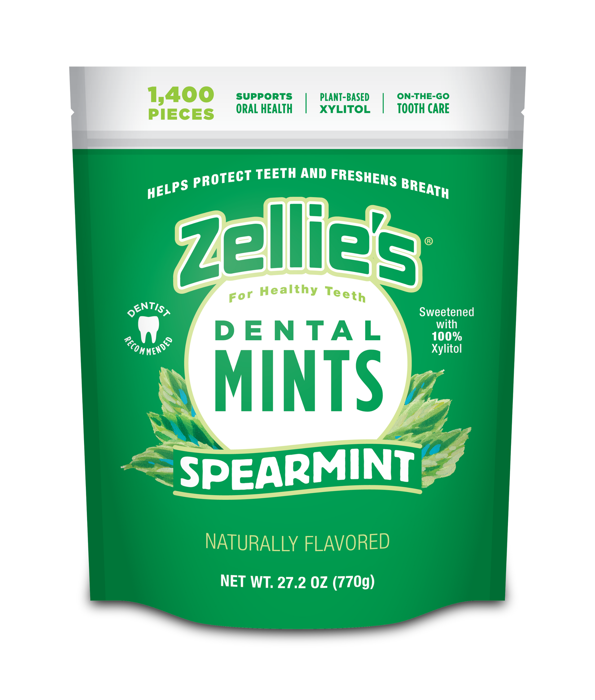 SPEARMINT Xylitol Dental Mints – Zellie's
