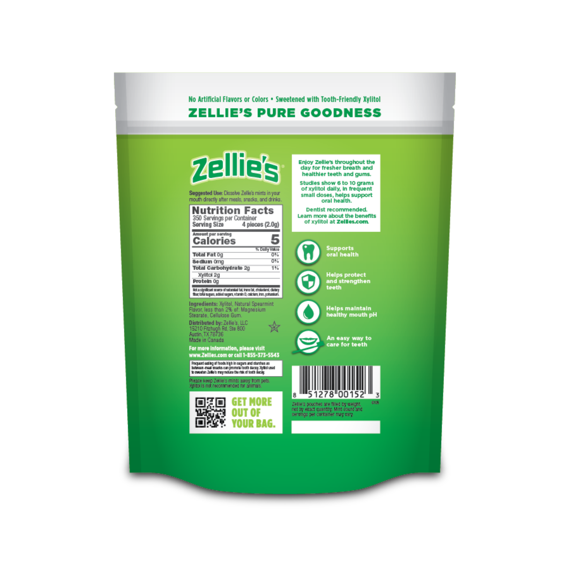 mint ページ SPEARMINT Xylitol Dental Mints – Zellie's