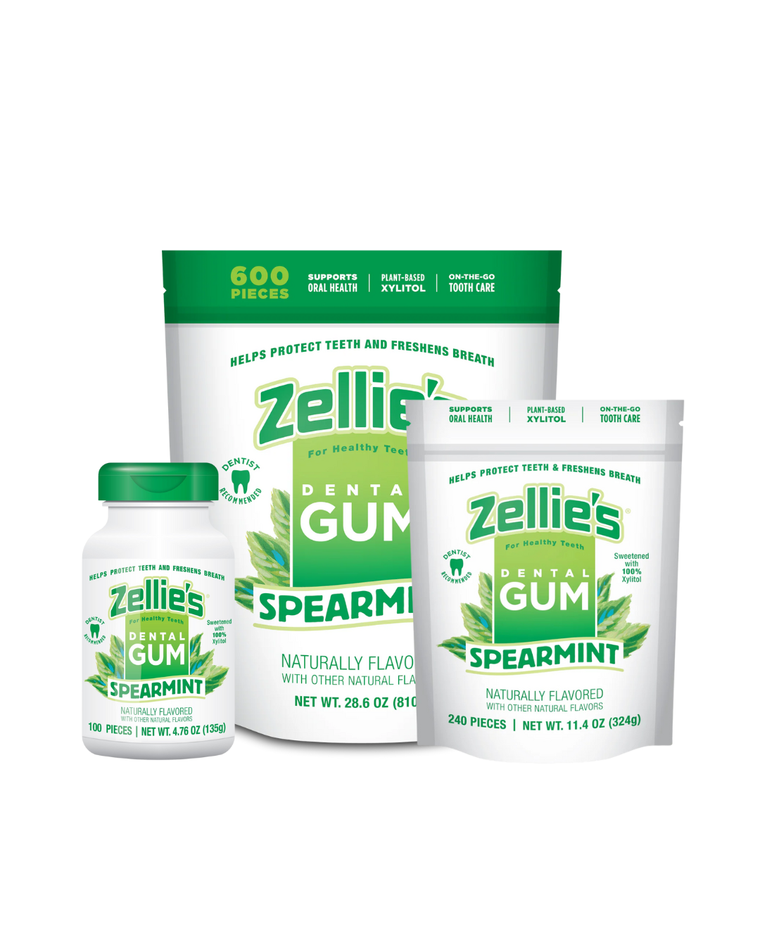 SPEARMINT Xylitol Dental Gum – Zellie's SPEARMINT Xylitol Dental Gum – Zellie's