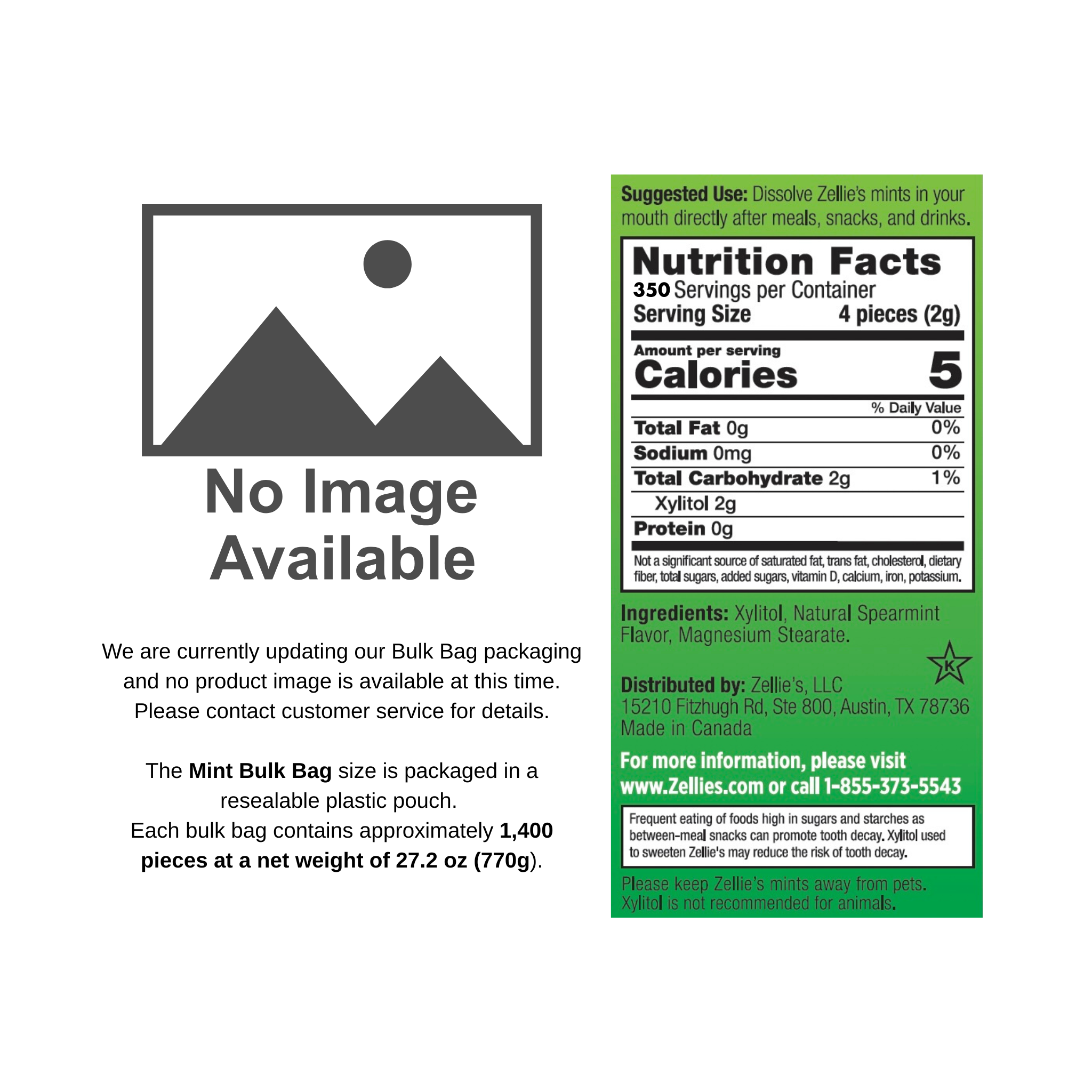 SPEARMINT Xylitol Dental Mints
