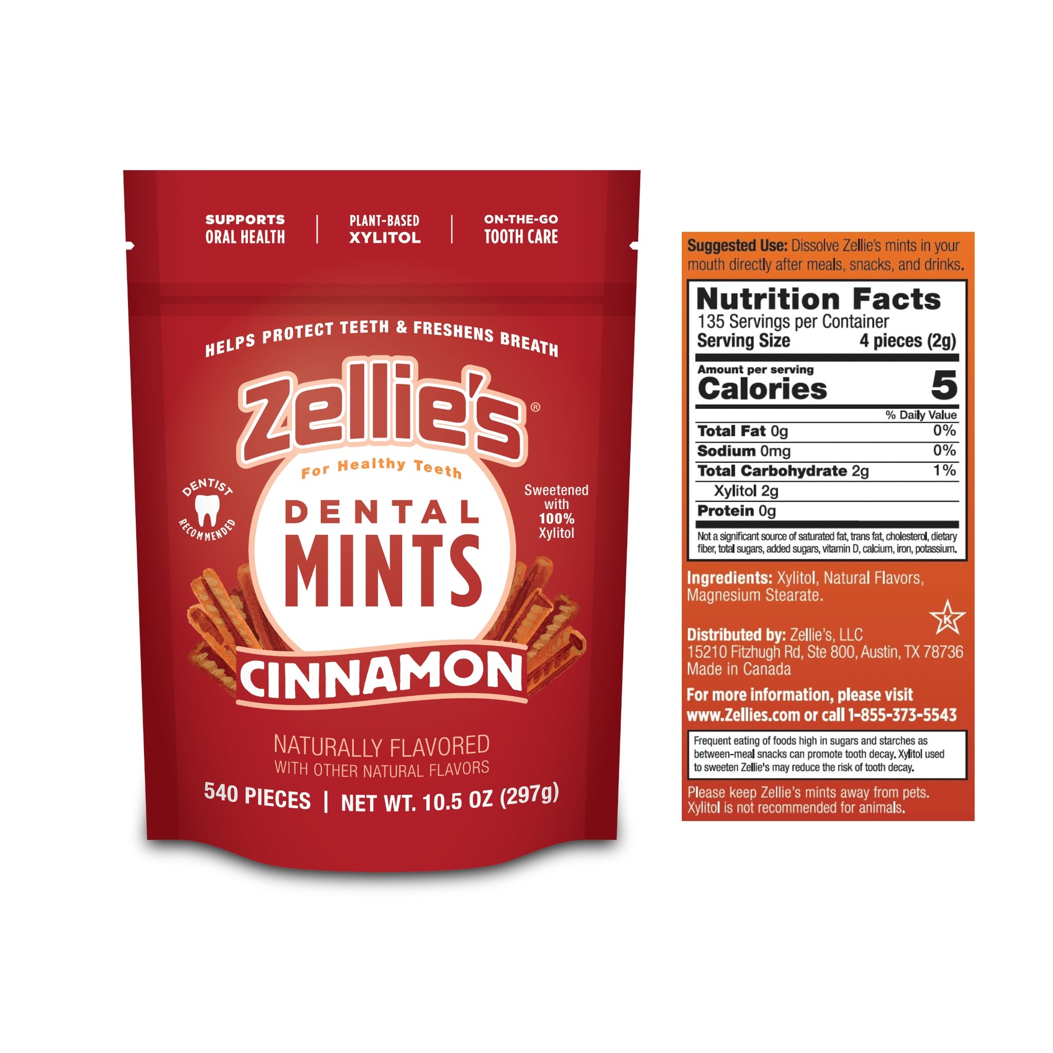 CINNAMON Xylitol Dental Mints – Zellie's