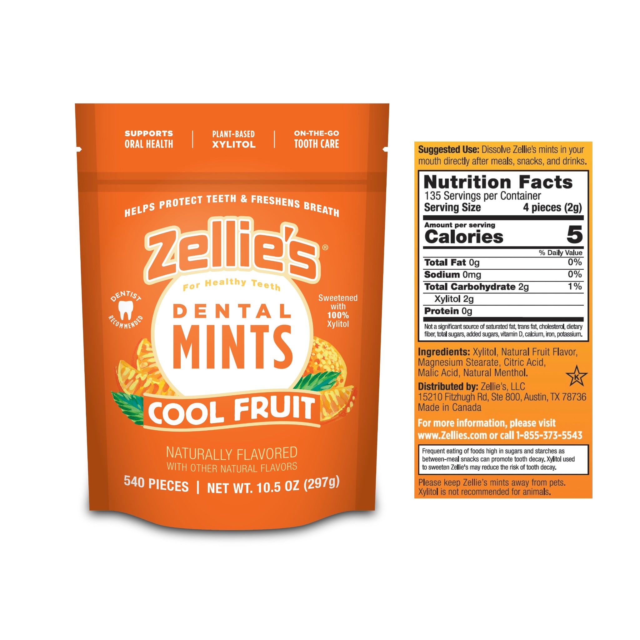 COOL FRUIT Xylitol Dental Mints – Zellie's