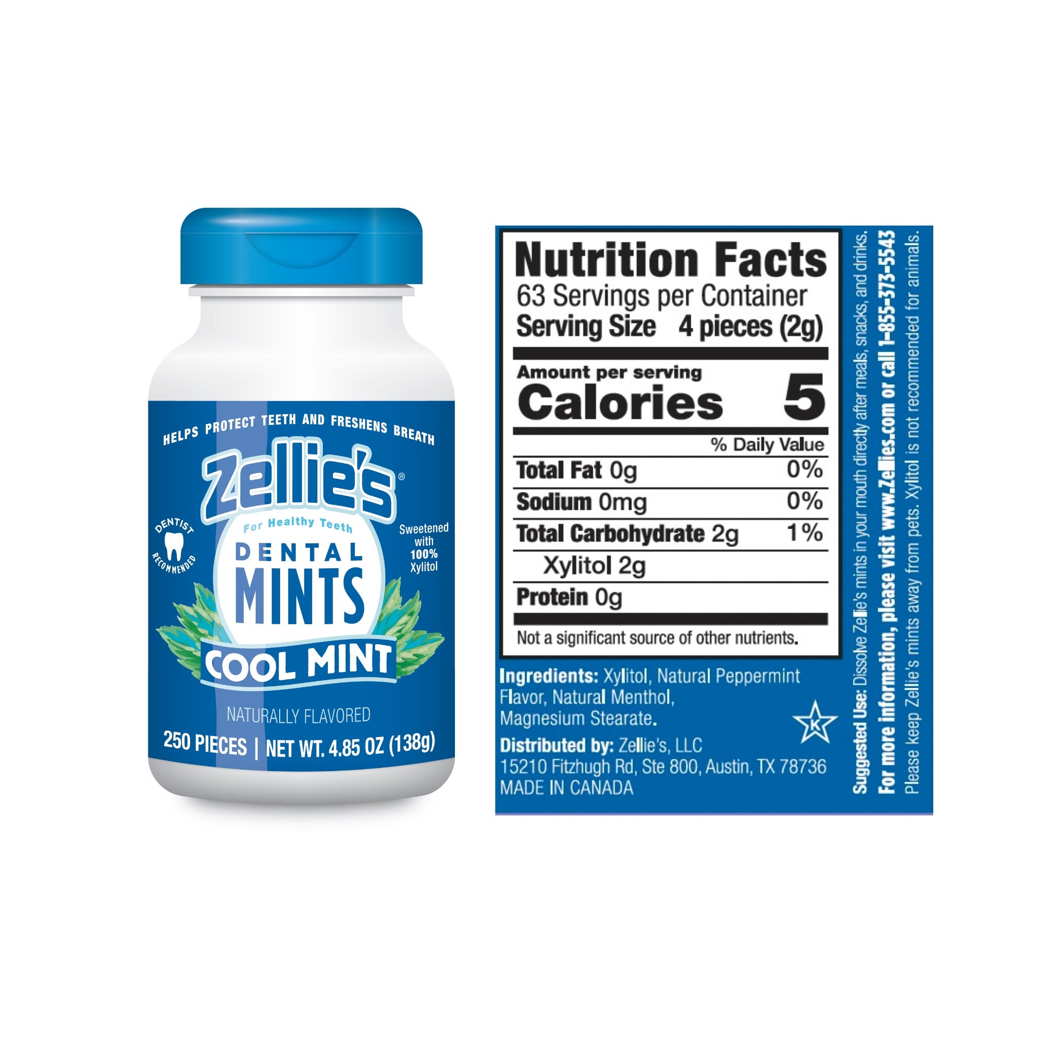 COOL MINT Xylitol Dental Mints – Zellie's