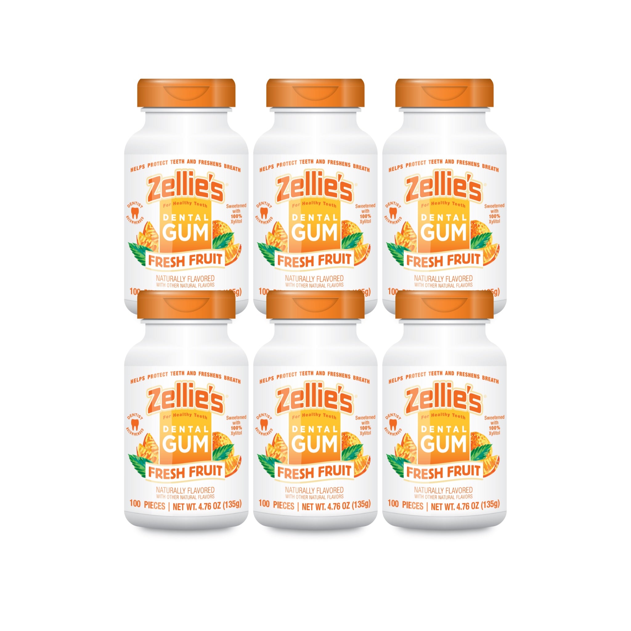 FRESH FRUIT Xylitol Dental Gum – Zellie's