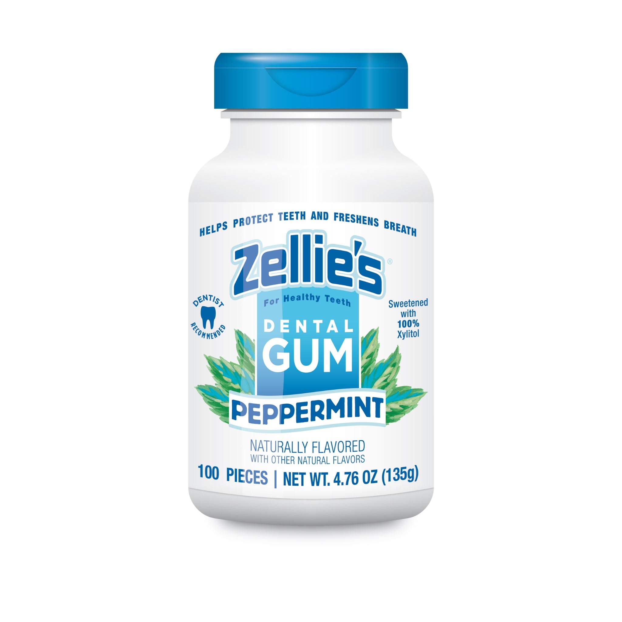 PEPPERMINT Xylitol Dental Gum – Zellie's