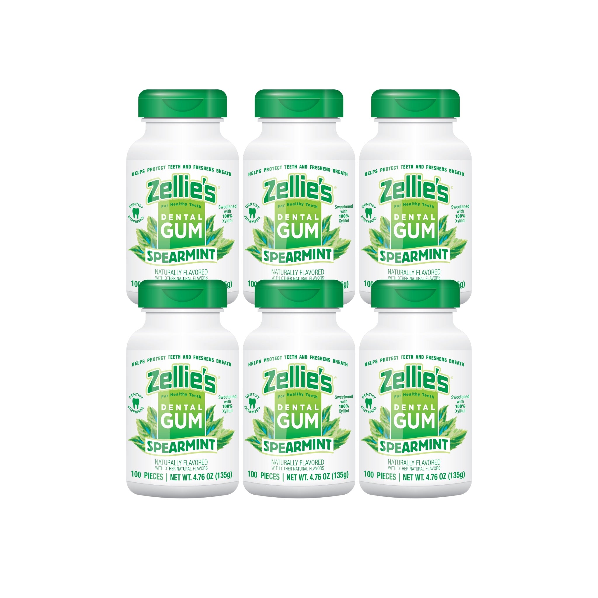SPEARMINT Xylitol Dental Gum – Zellie's