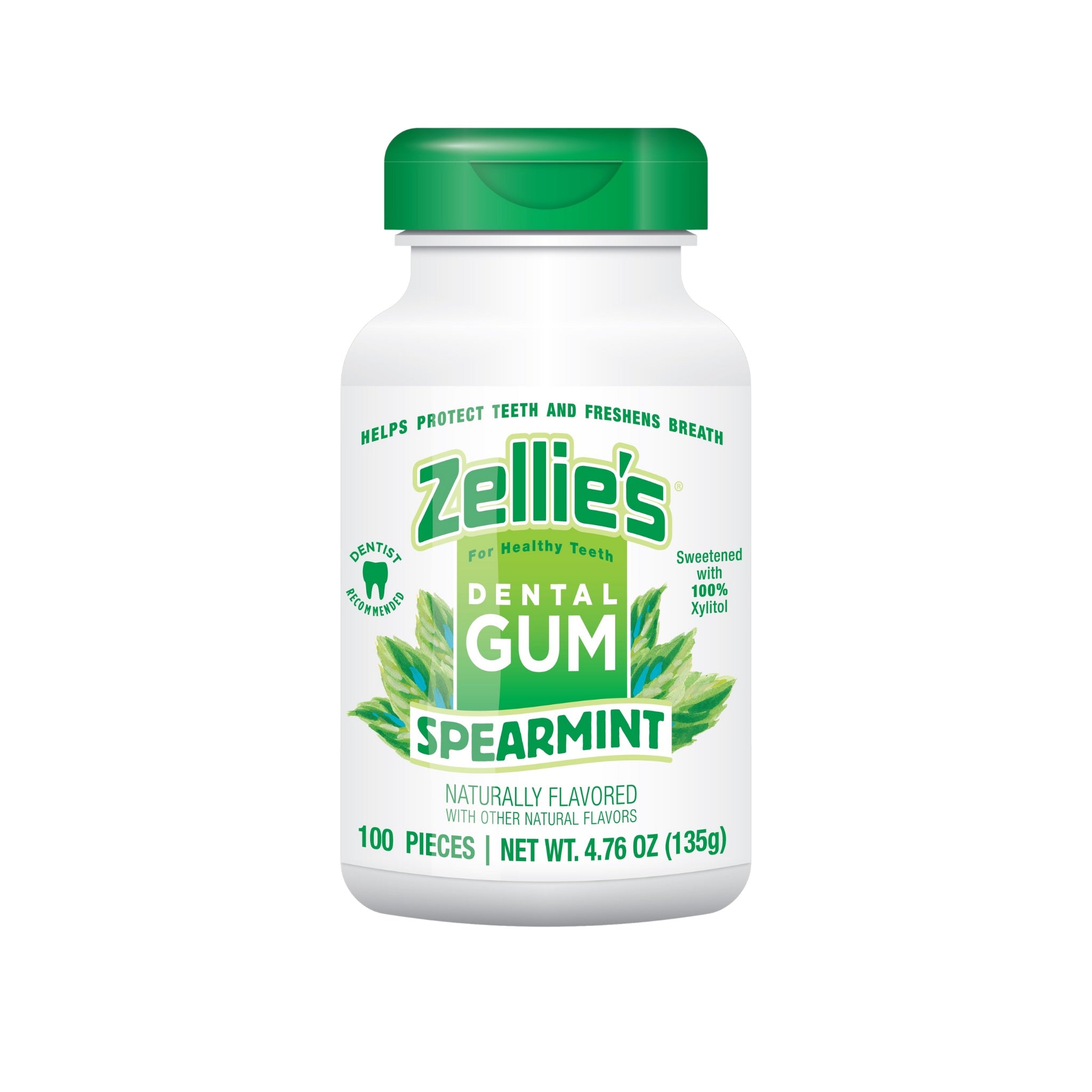 SPEARMINT Xylitol Dental Gum – Zellie's